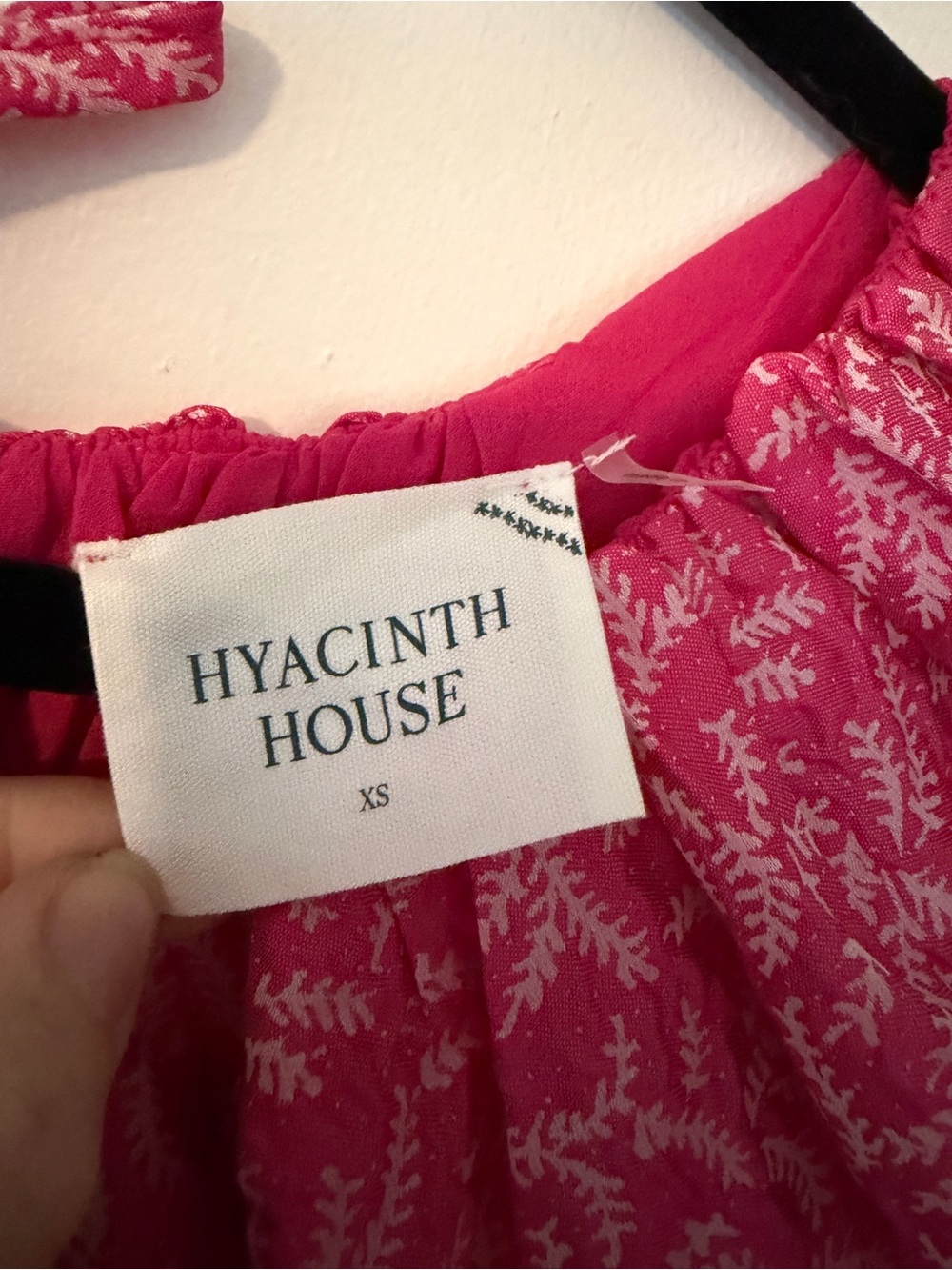NWT Hyacinth House Pink Tiered Puff-Sleeve Dress, Size XS - Picture 2 of 5